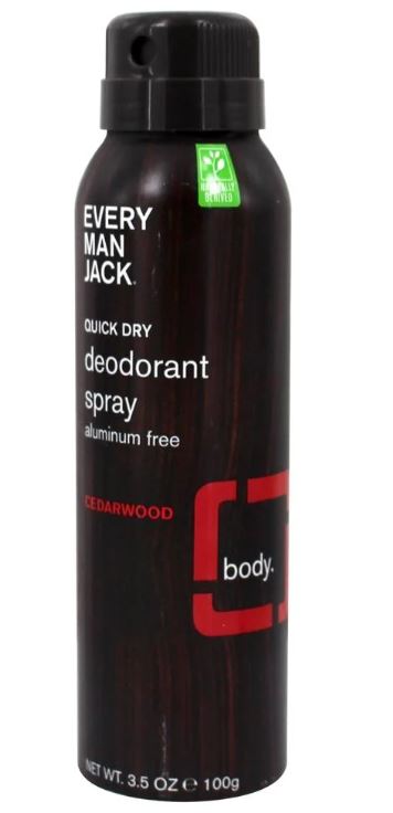 Quick Dry Aluminum Free Deodorant Spray Cedarwood - 3.5 oz.