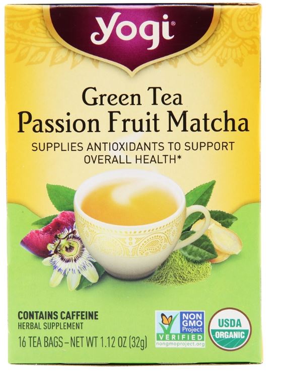 Organic Green Tea Passion Fruit Matcha - 16 Tea Bags