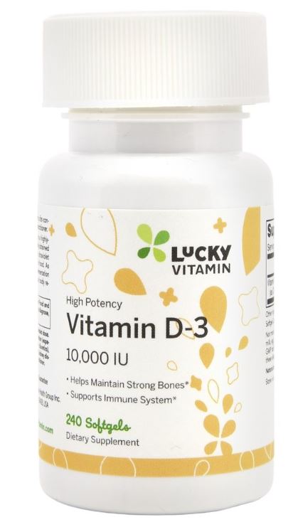 Vitamin D3 High Potency 10000 IU - 240 Softgels