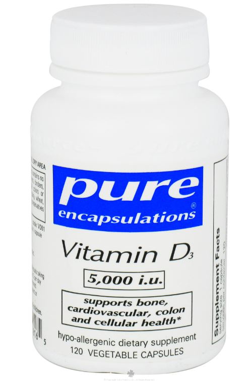 Vitamin D3 5000 IU - 120 Vegetarian Capsules