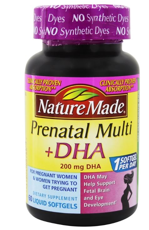 Prenatal Multi + DHA 200 mg. - 60 Liquid Softgels