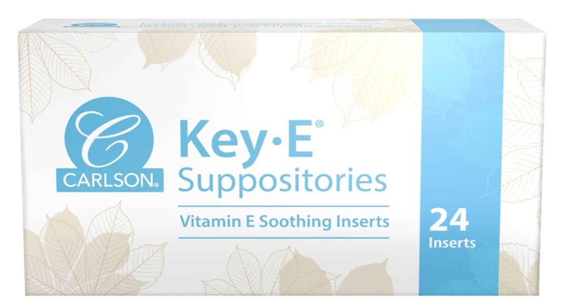 Key-E Natural Vitamin E Suppositories - 24 Suppositories