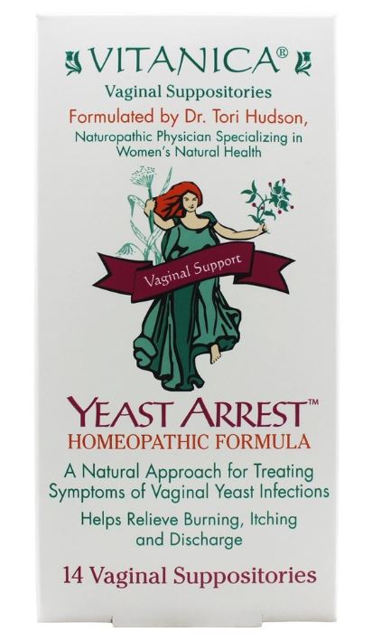 Yeast Arrest Homeopathic Formula - 14 Suppositories