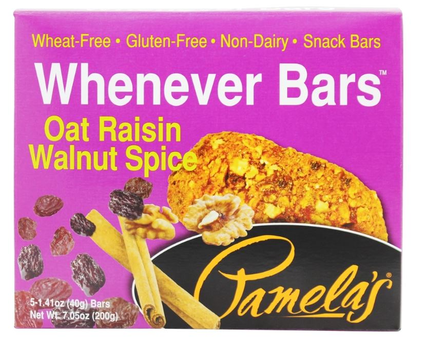 Whenever Bars Oat Raisin Walnut Spice - 5 x 1.41 oz. Bars