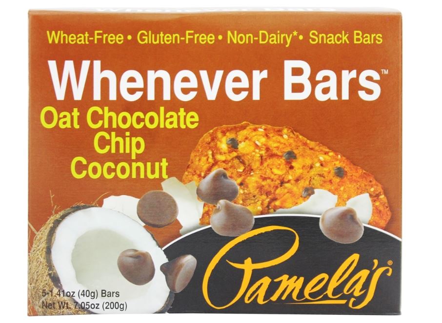 Whenever Bars Oat Chocolate Chip Coconut - 5 x 1.41 oz. Bars