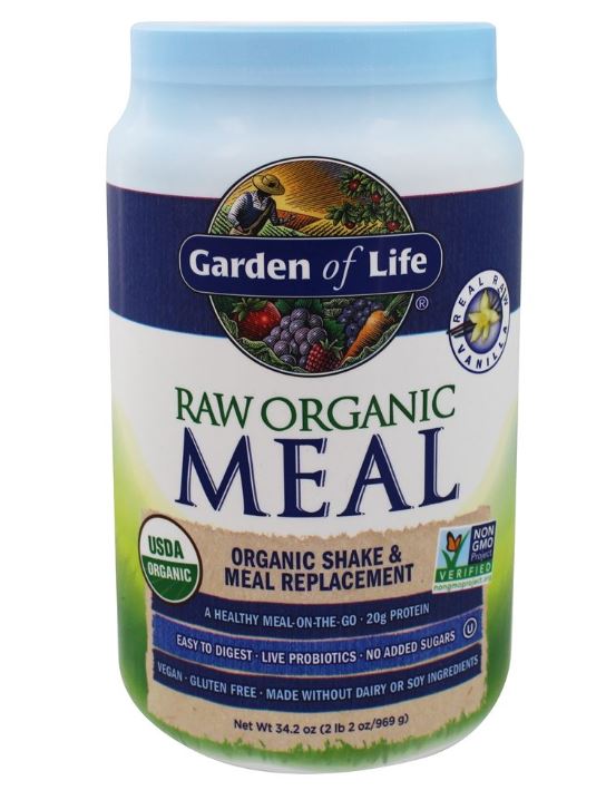 RAW Organic Meal Shake & Meal Replacement Vanilla - 34.2 oz.