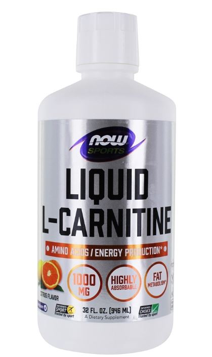 NOW Sports Liquid L-Carnitine Citrus Flavor 1000 mg. - 32 fl. oz.