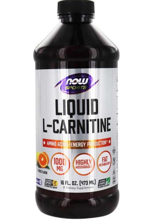 NOW Sports Liquid L-Carnitine Citrus Flavor 1000 mg. - 16 oz.