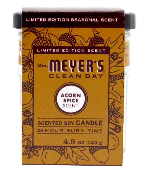 Clean Day Scented Soy Candle Acorn Spice - 4.9 oz.