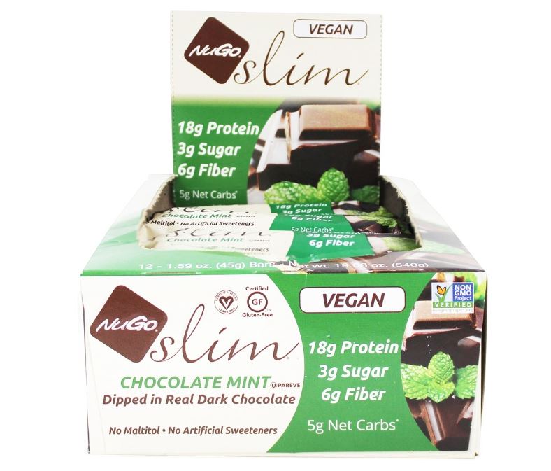 Slim Bars Box Chocolate Mint - 12 Bars