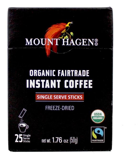 Organic Fairtrade Instant Coffee Freeze Dried Single Serve - 25 Stick(s)