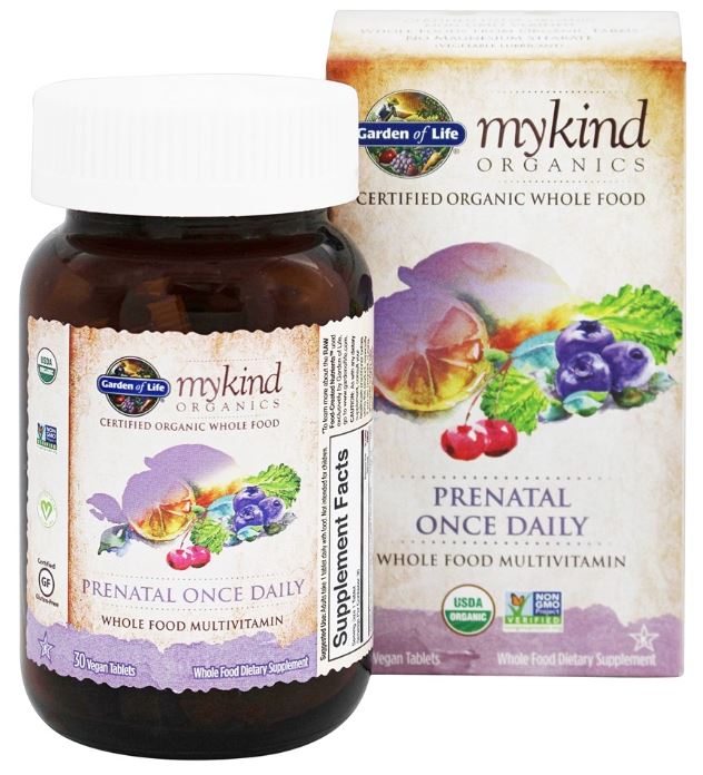 mykind Organics Prenatal Once Daily Whole Food Multivitamin - 30 Vegetarian Tablets