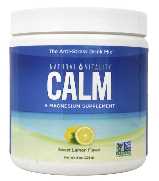 Natural Calm Magnesium Anti-Stress Drink Sweet Lemon Flavor - 8 oz.