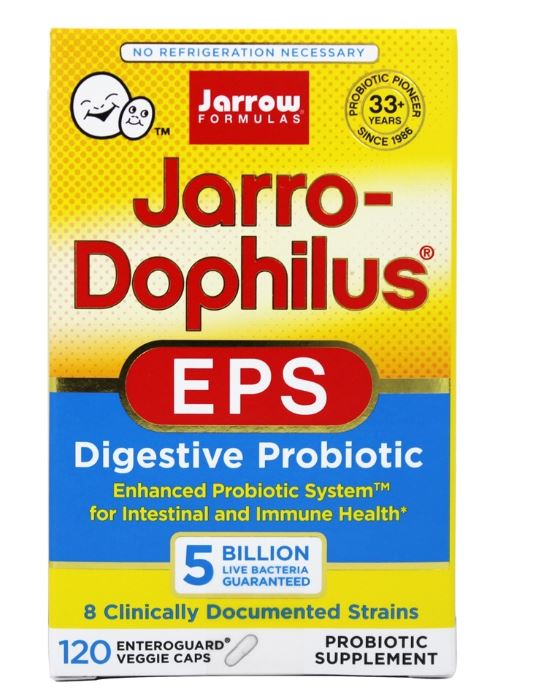 Jarro-Dophilus EPS Enhanced Probiotic System 5 Billion CFU - 120 Vegetarian Capsules