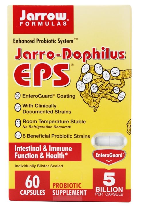 Jarro-Dophilus + EPS Probiotic Supplement 5 Billion CFU - 60 Vegetarian Capsules