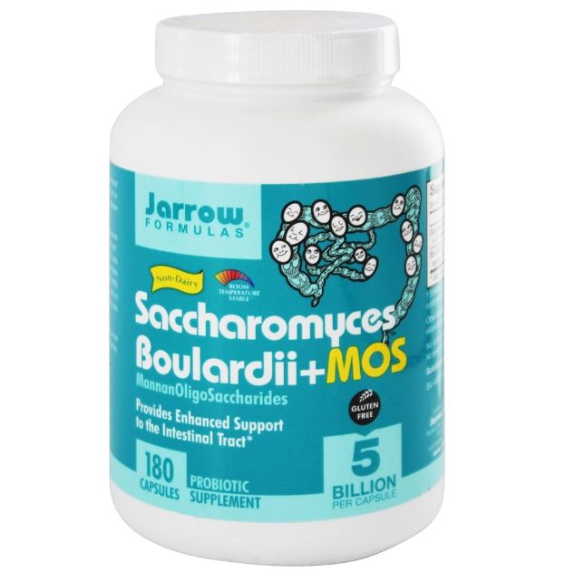 Saccharomyces Boulardii + MOS Probiotic Supplement 5 Billion CFU - 180 Vegetarian Capsules