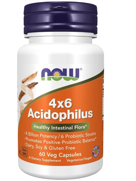 4 x 6 Acidophilus 4 Billion CFU - 60 Vegetable Capsule(s)