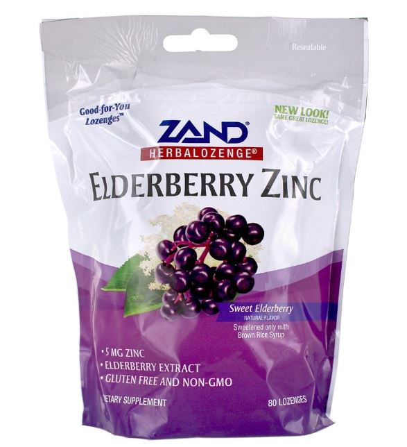 Herbalozenge Zinc Sweet Elderberry - 80 Lozenges