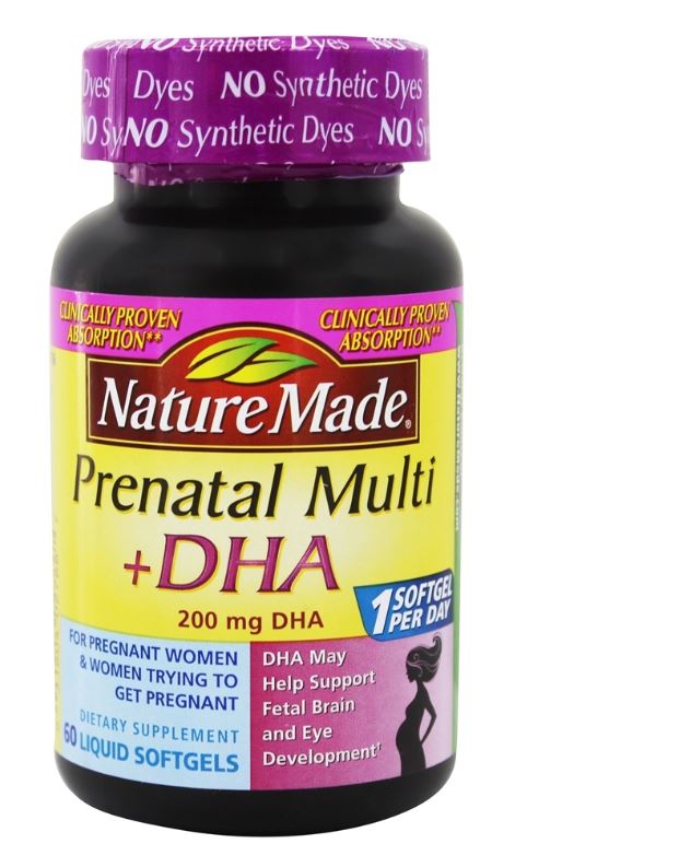 Prenatal Multi + DHA 200 mg. - 60 Liquid Softgels