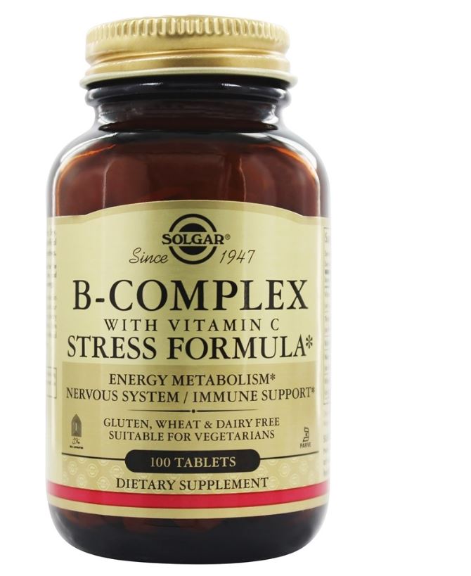 B-Complex with Vitamin C Stress Formula - 100 Tablets