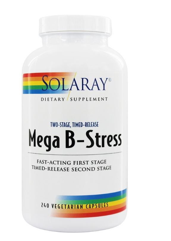 Mega B Stress Two-Stage Timed-Release - 240 Vegetarian Capsules