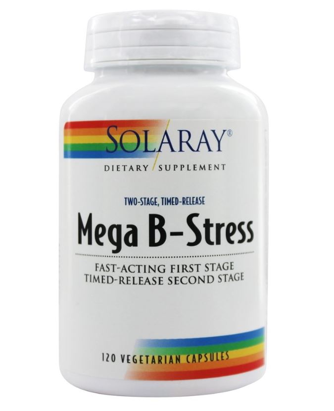 Mega B Stress Two-Stage Timed-Release - 120 Vegetarian Capsules