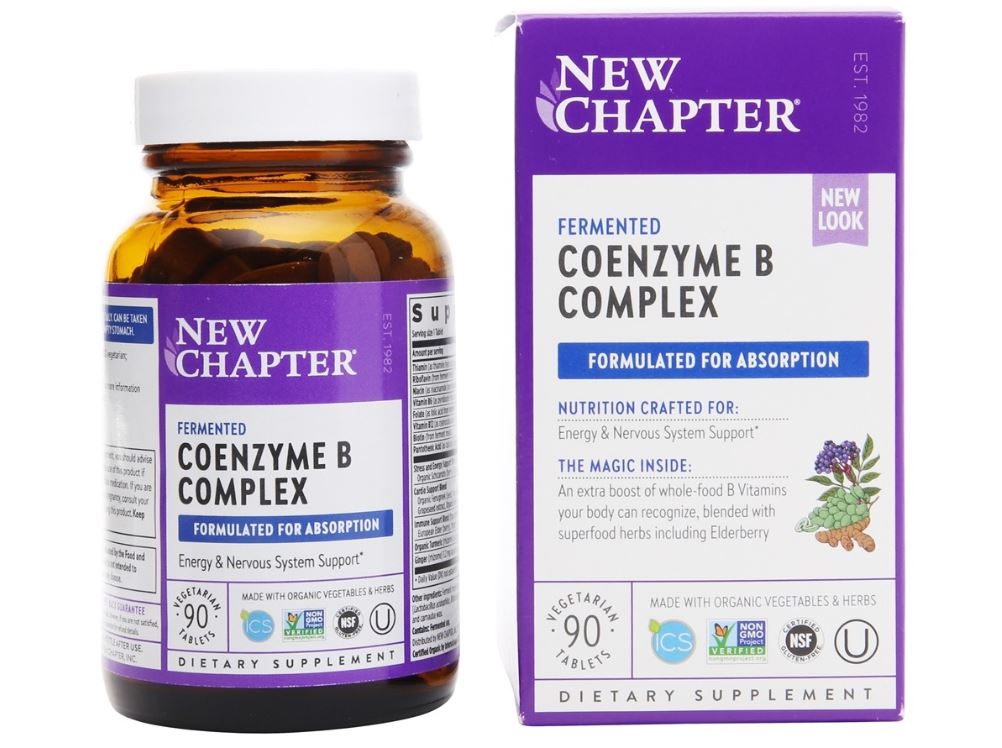 Fermented Coenzyme B Complex - 90 Vegetarian Tablets