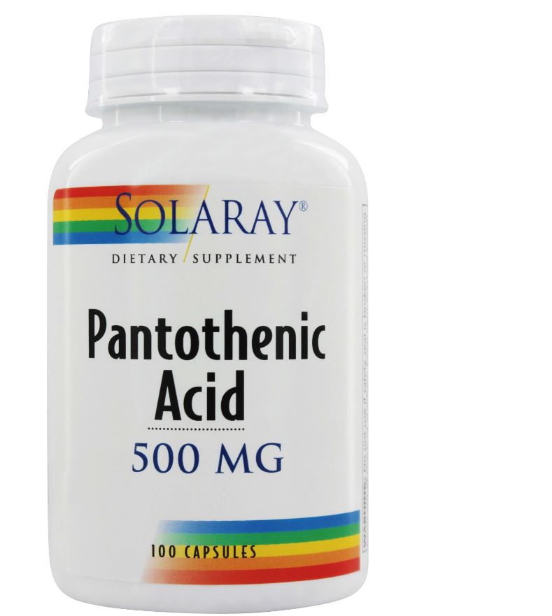 Pantothenic Acid 500 mg. - 100 Capsules