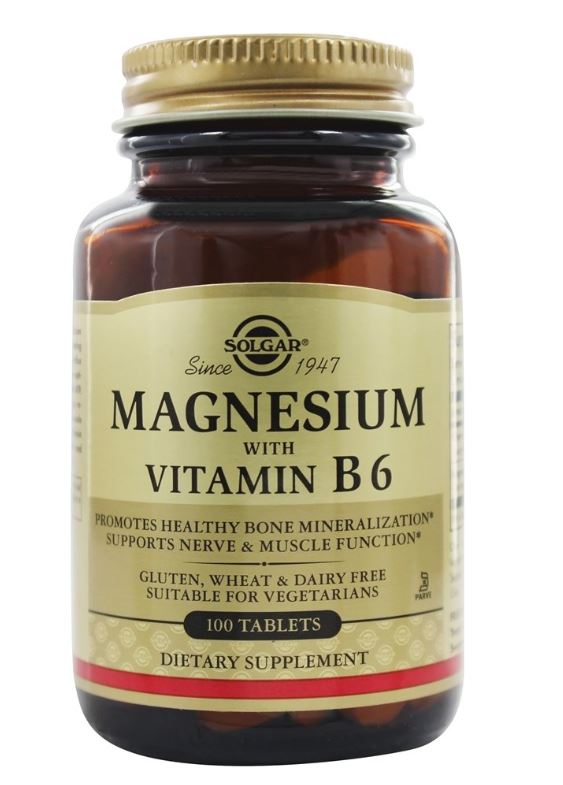 Magnesium With Vitamin B6 - 100 Tablets