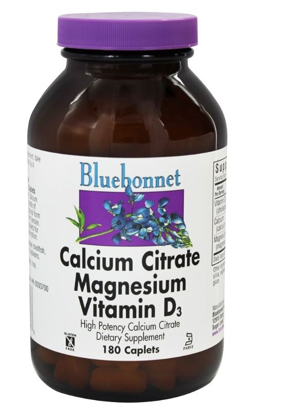 Calcium Citrate Magnesium Vitamin D3 High Potency - 180 Caplets