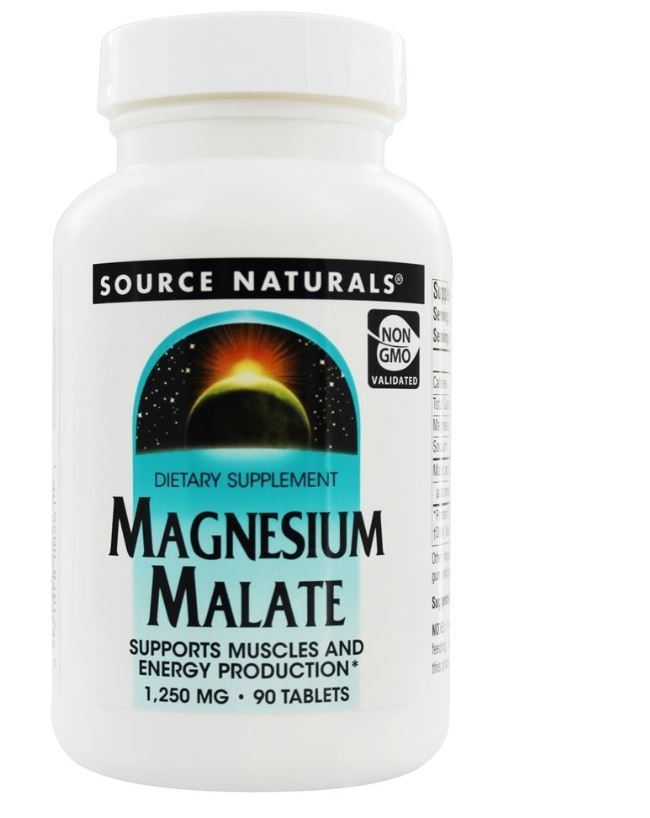 Magnesium Malate 1250 mg. - 90 Tablets