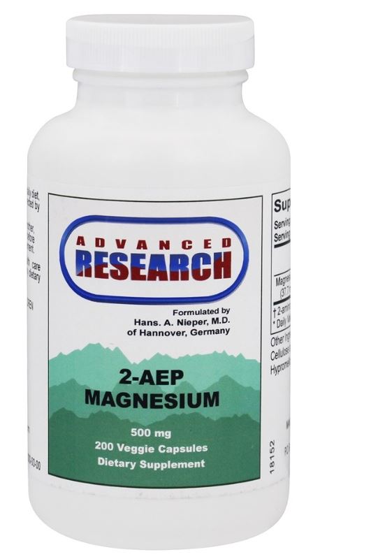 2-AEP Magnesium 500 mg. - 200 Vegetable Capsule(s)