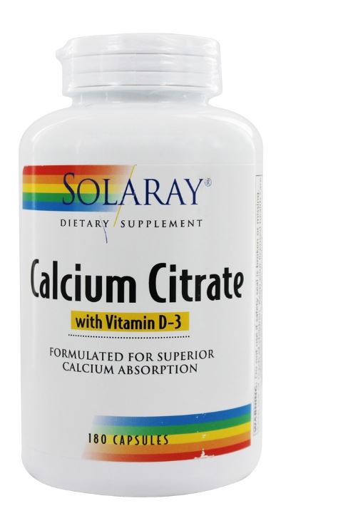 Calcium Citrate with Vitamin D3 - 180 Capsules