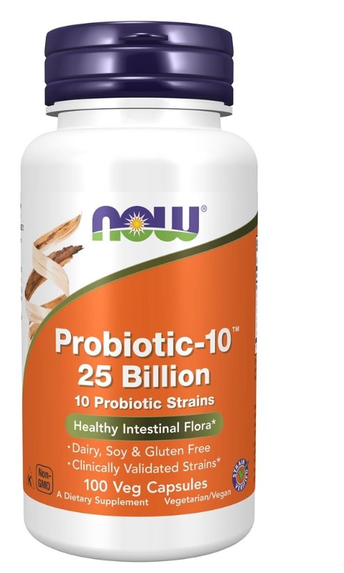 Probiotic-10 Healthy Intestinal Flora 25 Billion CFU - 100 Vegetable Capsule(s)