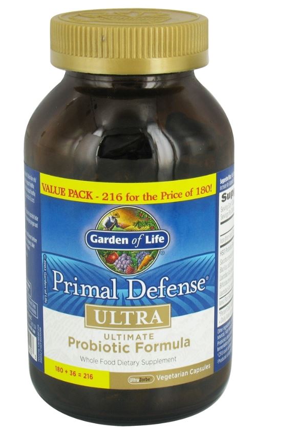 Primal Defense Ultra Ultimate Probiotic Formula Value Pack - 216 Vegetarian Capsules