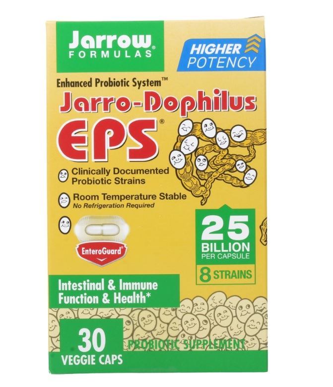 Jarro-Dophilus EPS Enhanced Probiotic System 25 Billion CFU - 30 Capsules