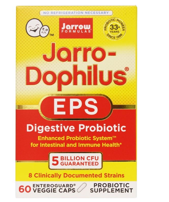 Jarro-Dophilus + EPS Probiotic Supplement 5 Billion CFU - 60 Vegetarian Capsules