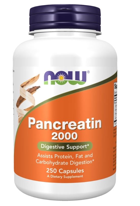 Pancreatin 10X High Potency 200 mg. - 250 Capsules