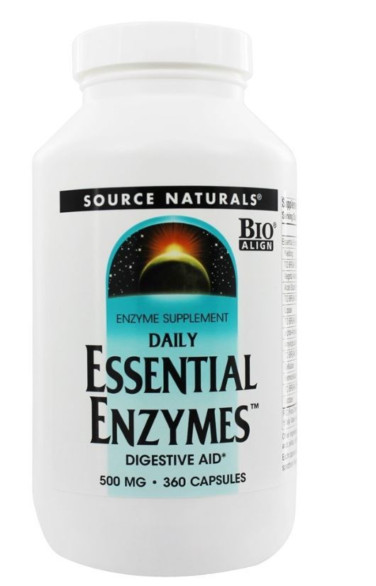 Daily Essential Enzymes 500 mg. - 360 Capsules