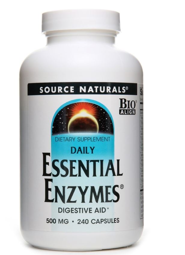 Daily Essential Enzymes 500 mg. - 240 Capsules