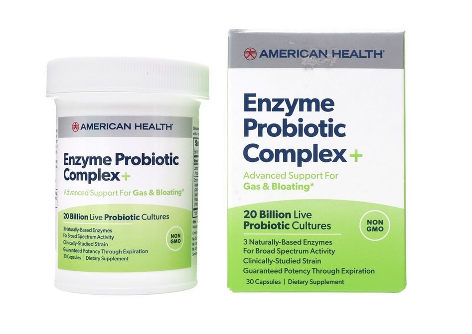 Enzyme Probiotic Complex+ Advanced Support for Gas & Bloating 20 Billion CFU - 30 Capsules