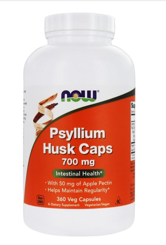 Psyllium Husk Caps Intestinal Health Support 700 mg. - 360 Vegetable Capsule(s)