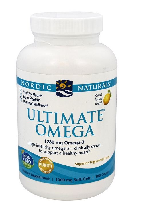 Ultimate Omega High-Intensity Omega-3 Fish Oil Lemon 1280 mg. - 180 Softgels