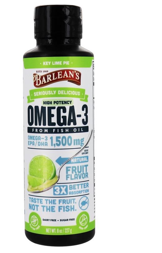 High Potency Omega-3 from Fish Oil Key Lime Pie 1500 mg. - 8 oz.