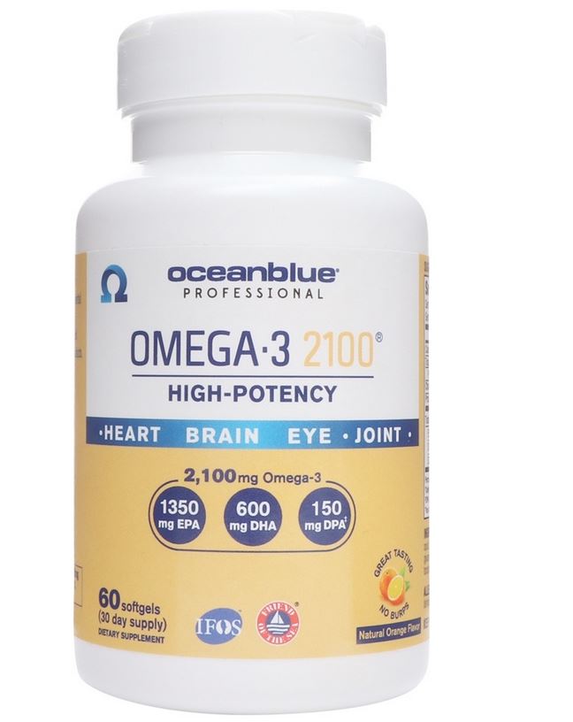 Omega-3 2100 High-Potency Natural Orange Flavor 2100 mg. - 60 Softgels