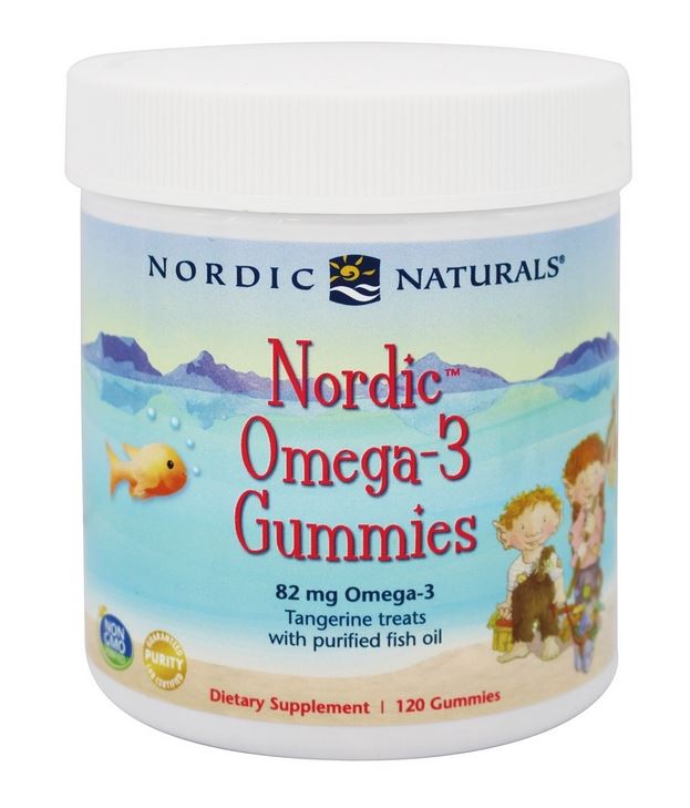 Nordic Omega-3 Gummies Tangerine 82 mg. - 120 Gummies