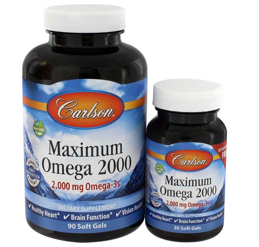 Maximum Omega 2000 - 90 + 30 Softgels - 2 Pack