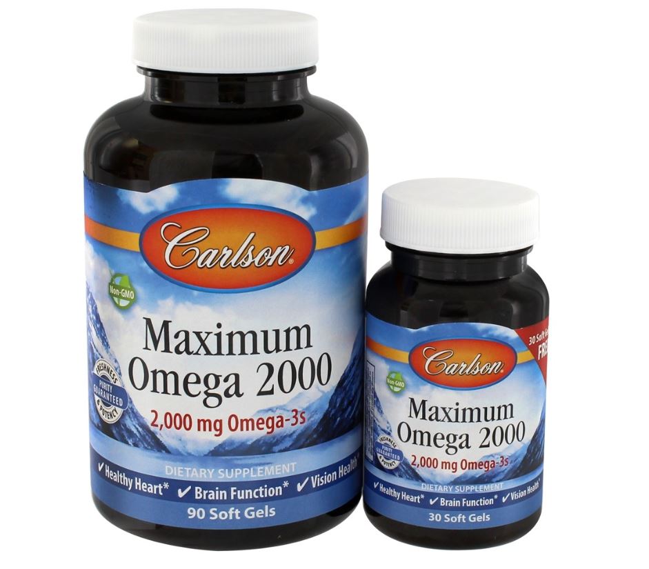 Maximum Omega 2000 - 90 + 30 Softgels - 2 Pack