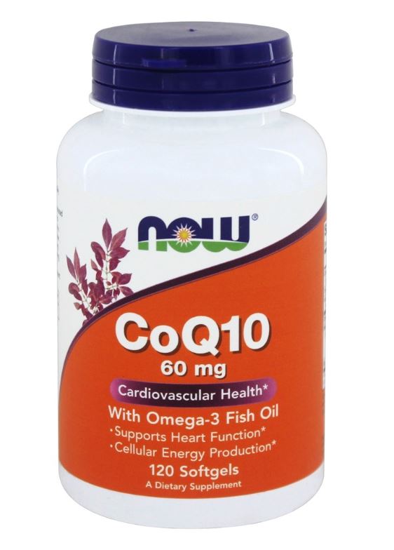 CoQ10 with Omega-3 Fish Oil 60 mg. - 120 Softgels