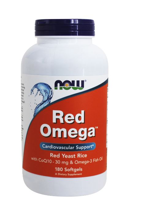 Red Omega Red Yeast Rice With CoQ10 - 180 Softgels